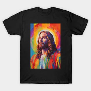 Rainbow Color Jesus T-Shirt